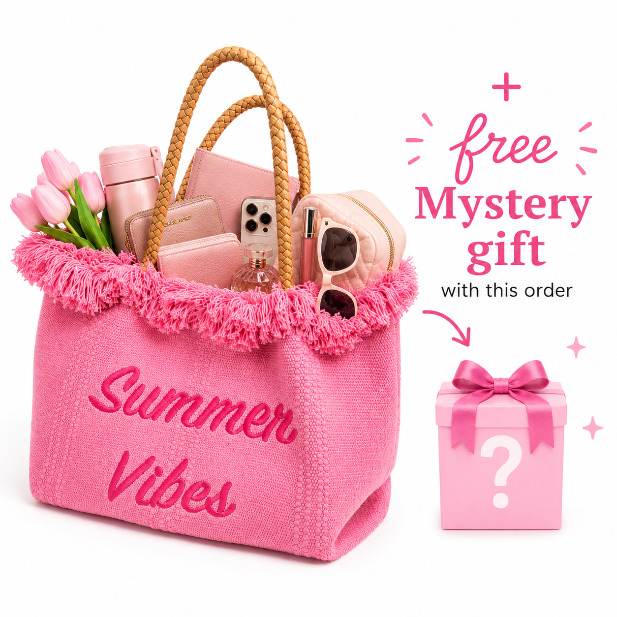Summer Vibes Pink Bags- Brand Ambassadors